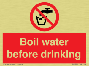 Boil water before drinking